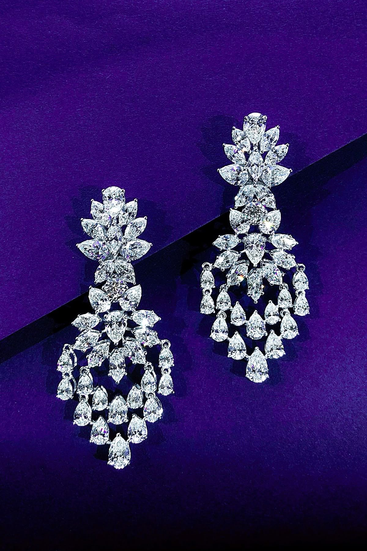 Diamond Teardrop Earring